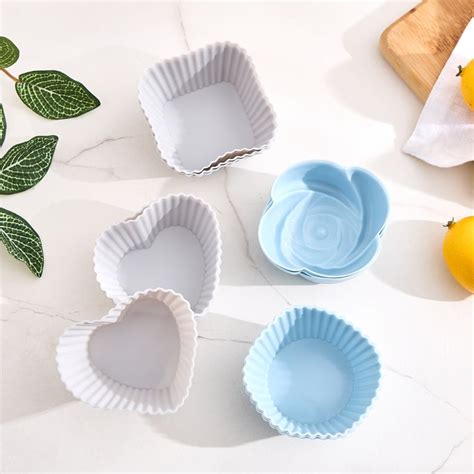 Buy Bakers Pride Hibiscus Set of 12 Silicone Cup Cake Moulds from Home ...