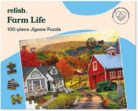 Buy Relish 100 Piece Farm Life Jigsaw Puzzle - Dementia Activities ...
