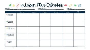 Lesson Plan Calendar 的图像结果