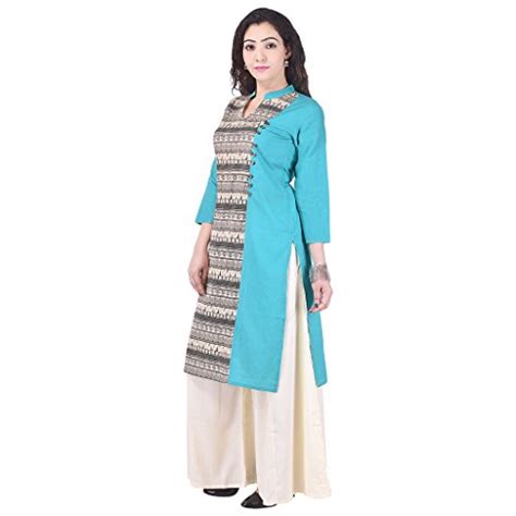 Buy Rangabati Multi Colour Printed Kurti with Beige Palazoo at Amazon.in