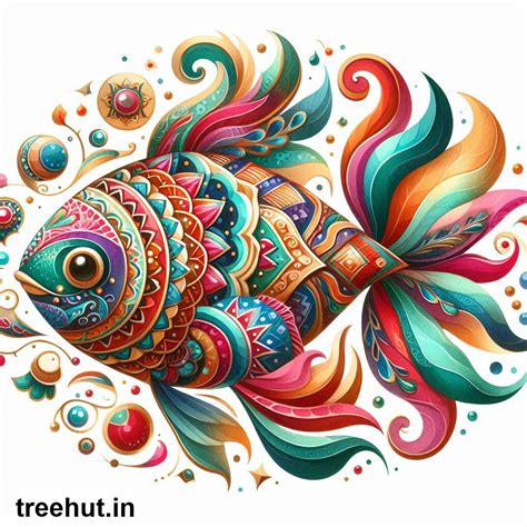 Free Fish Cutout for Rangoli or Toran, Diwali Decoration Ideas ...