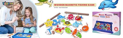 Toyshine Wooden Magnetic Fishing Game Toy