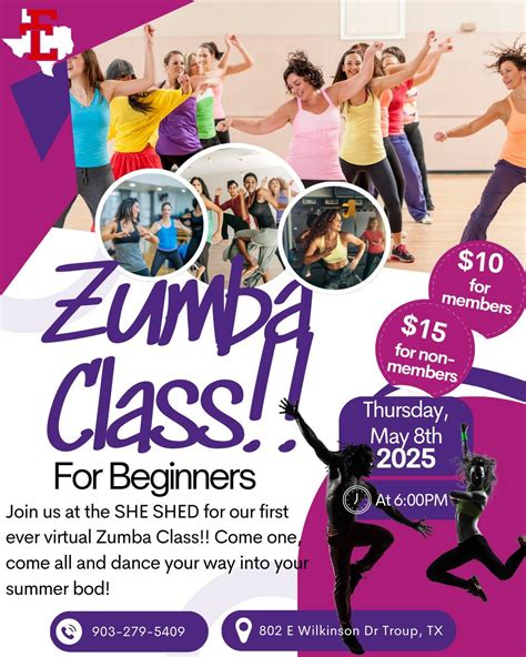 Zumba!!, 802 E Wilkinson Drive, Troup, TX, United States, Texas 75789 ...