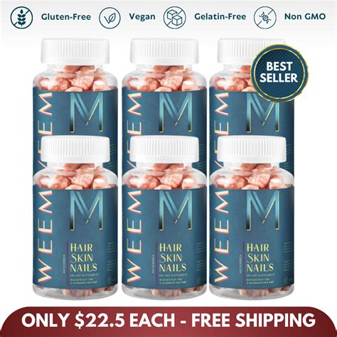 WEEM Hair Skin Nail Vitamin Gummies
