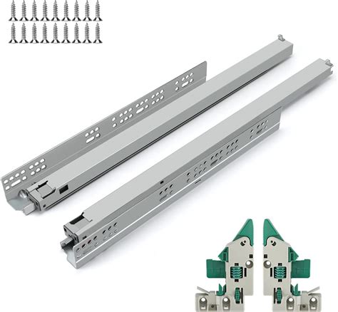 Buy homdiy Soft Close Under Drawer Slides 22 inch Concealed Drawer ...