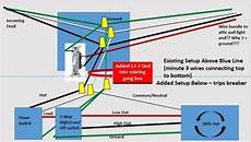 attic fan wiring addition of whole house attic fan timer and three way switches trips breaker doityourself attic fan wiring addition of whole house attic fan timer and three way switches trips breaker doityourself