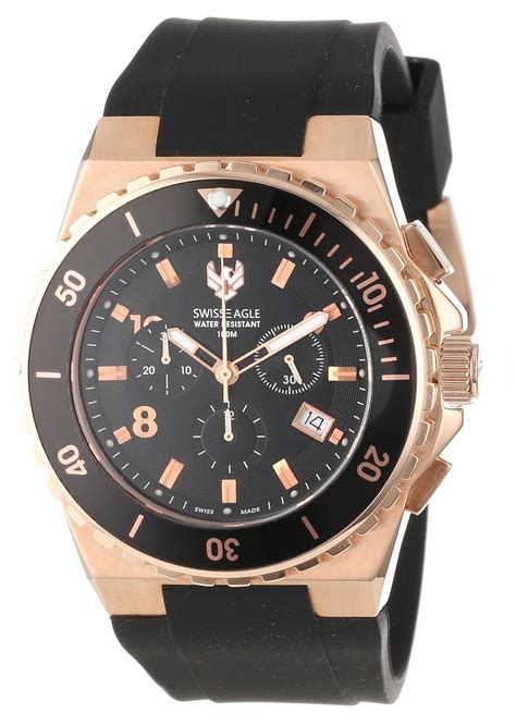 Swiss Eagle Men's SE 9038-02 Response Chronograph Watch : Amazon.in ...