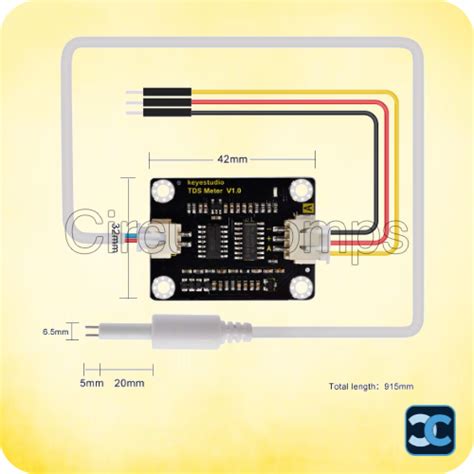 Analog TDS Water Conductivity Sensor Module Kit – Circuitcomps