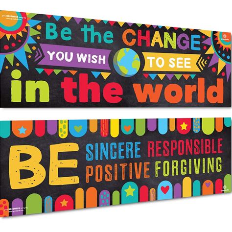 Buy Sproutbrite Classroom Banner Decorations - Motivational ...