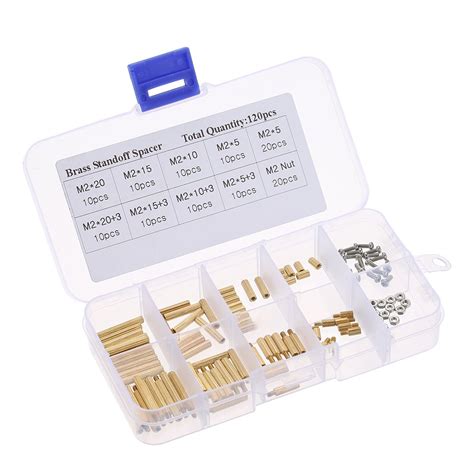 Spacing M3/M2 Screw Cylindrical Brass Threaded Pillar PCB Hex Standoff ...