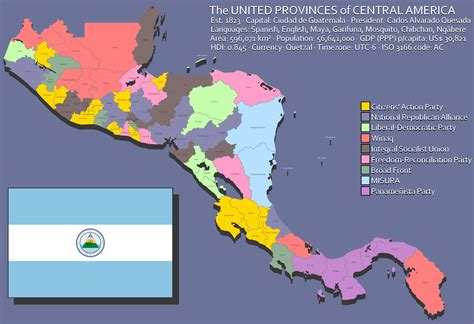 The United Provinces of Central America - What if Central America stayed together? : r/imaginarymaps