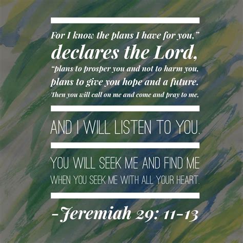Jeremiah 29 11 13