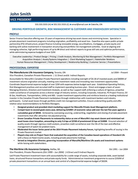 Best Vice President (VP) Resume Samples For 2025