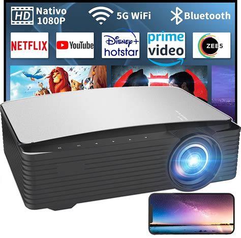 BYINTEK K25 Projector for Home 4K, Full HD Native 1080p Home Cinema ...