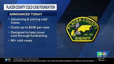 Placer County Sheriff's Office launches Cold Case Foundation