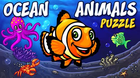 Ocean Animals Puzzle - Preschool Animal Learning Puzzles Game for Kids ...