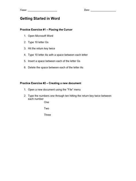 Basic Word Exercises 的图像结果