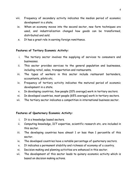 Economic activity: Definition, Classification and Feature | PDF