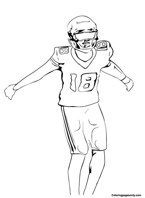 20+ Justin Jefferson Coloring Pages - Free Printable PDF & Online Coloring