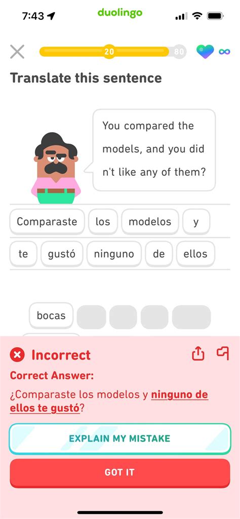 [Spanish] Is this wrong, or just not preferred? : r/duolingo