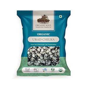Organic Soul - Organic Black Urad Chilka Split/Chilka Daal, 900g|Rich ...