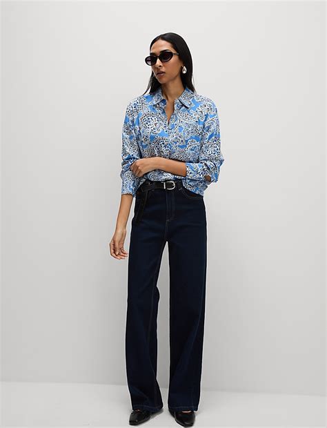 Buy Printed Collared Shirt at Marks & Spencer