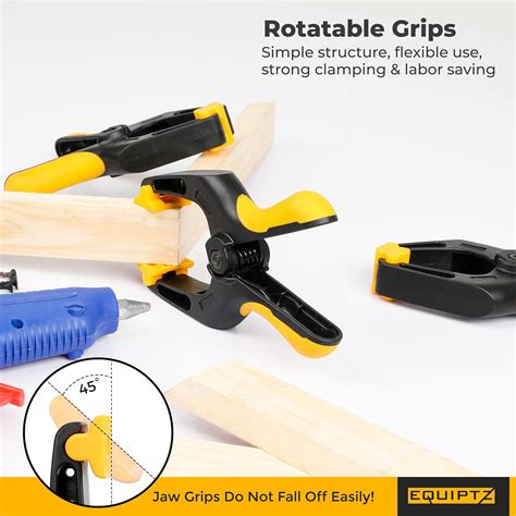 EQUIPTZ 6 inch Spring Clamps Heavy Duty - 4 Pack Large India | Ubuy