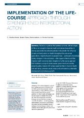 Image result for Life Course Approach