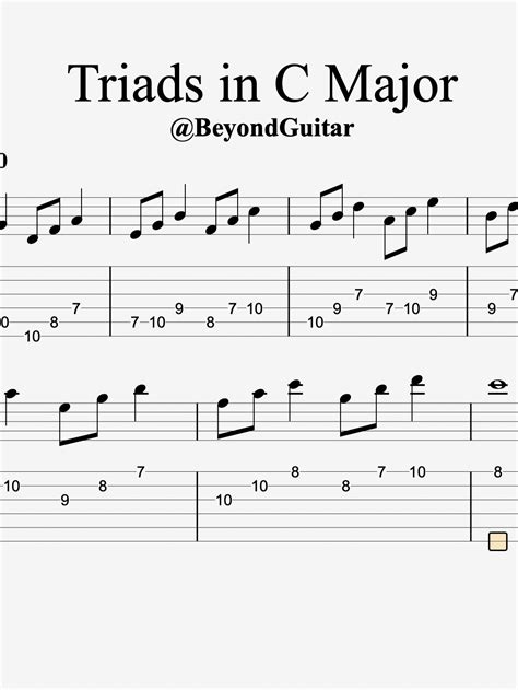 C Major: Scale, Triads, & Chord Scale | BeyondGuitar