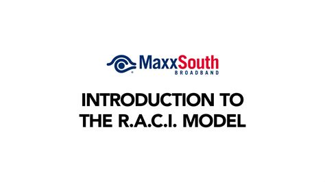 Introduction to the RACI Model - MAXX SOUTH BROADBAND - INTRODUCTION TO RACI MODEL_MAXXSOUTH on ...