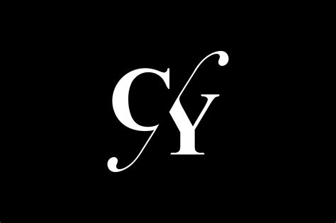 CY Monogram Logo Design By Vectorseller | TheHungryJPEG.com