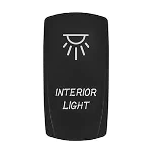LED Backlit Rocker Switch,Eyourlife Toggle Switch Spst Interior Light ...