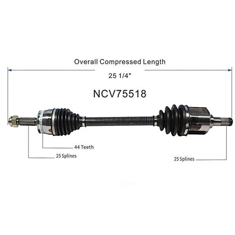 Front Pair CV Axle Shaft CV Joint For 04-06 Kia Spectra Spectra5 Auto ...