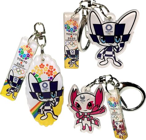 MIKUAM Tokyo Olympics Mascot Keychain Set - Miraitowa & India | Ubuy