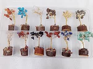 Buy TOI SHOP Agate Gemstone Bonsai Money Tree (12Pis Box) : for ...