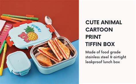 Buy Nabhya Little Surprise Insulated Stainless Steel Tiffin Box for ...