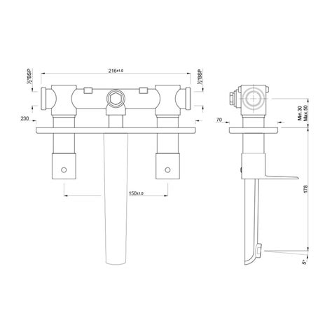 Jaquar Wall Mounted Basin Mixer Kubix Prime KUP-ABR-35433PM - Antique ...