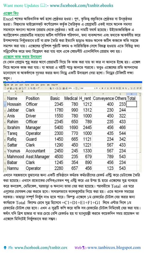 Image result for Excel Tutorial Bengali