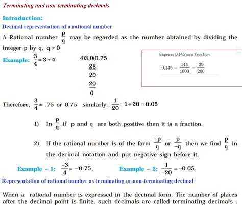 Image result for Terminating Decimal Examples