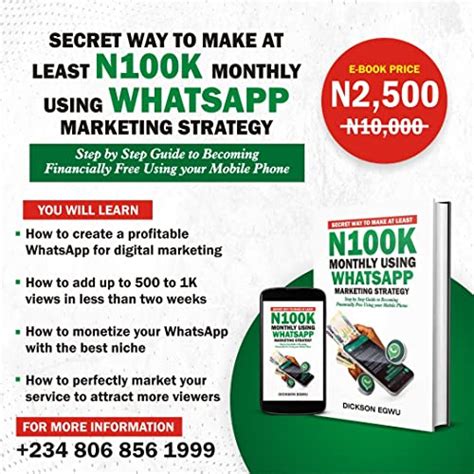 WHATSAPP MARKETING STRATEGY: Secrete to generate 100k Monthly with ...