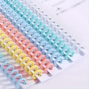 ETVIEIO 4pcs. Book Spiral | Binding Combs | 30 Rings Hole Spines ...