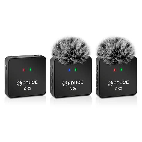 Fduceuhf Wireless Lavalier Microphone System Compatible With Phones And ...