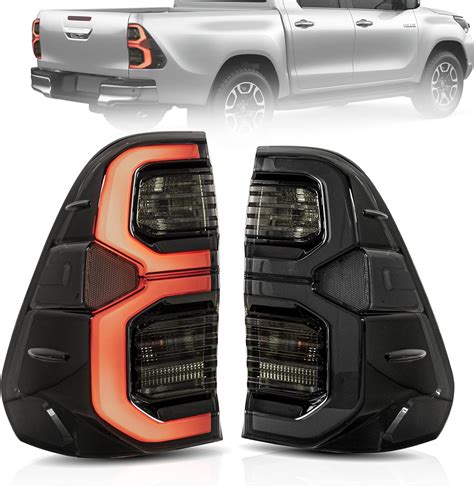 Buy VLAND Tail lights Assembly Fit for Toyota Hilux 2015-2020 Base ...