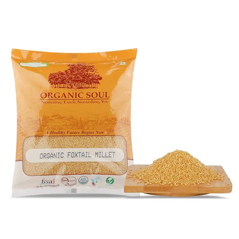 Organic Soul - Foxtail Millet Organic 1kg | Gluten Free, Fibre Rich ...