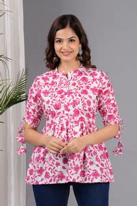 Royal Marque Casual Printed Women Pink, White Top - Buy Royal Marque ...