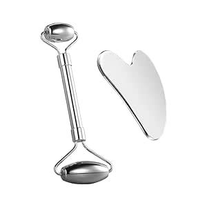 ACUWORLD Gua Sha Facial Massage Tool - Stainless Steel Gua Sha Face ...