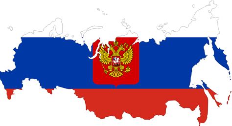 Clipart - Russia Flag Map
