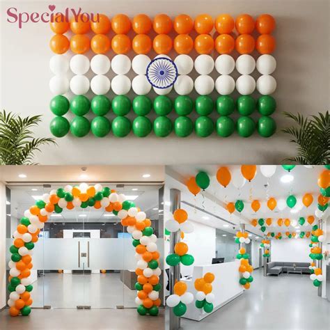 Republic Day Balloon Arch Decoration for Office Entrance | SpecialYou