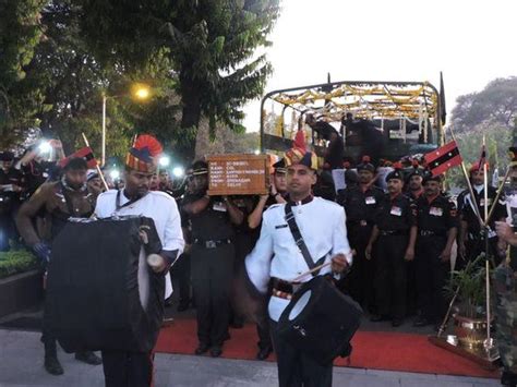 Tearful adieu to Colonel Mahadik, nation pays homage to martyr - Rediff ...