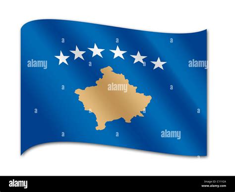 Flag of Kosovo Stock Photo - Alamy - flag of kosovo